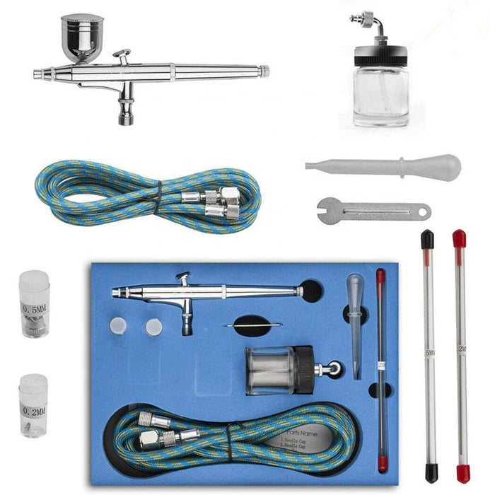 Suction Air Brush Double Action Side Feed Kit
